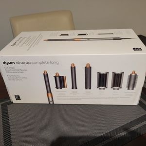 Dyson Airwrap Complete Long attachments + navy blue case